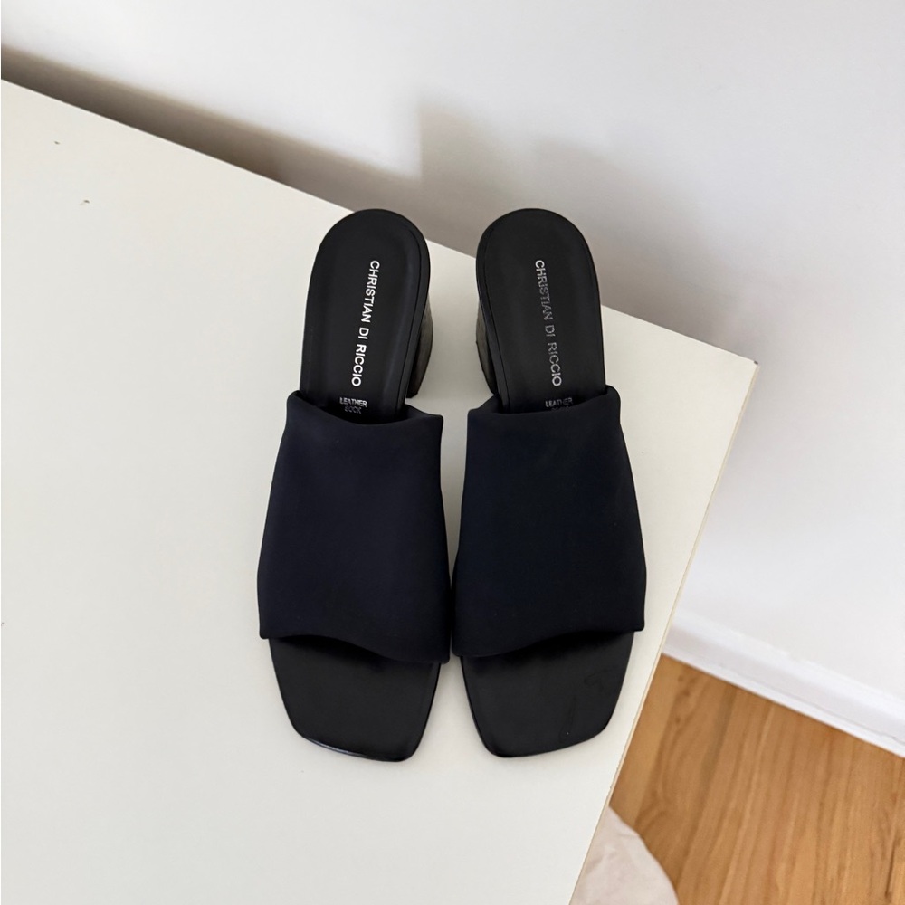 Elegant Black Mules